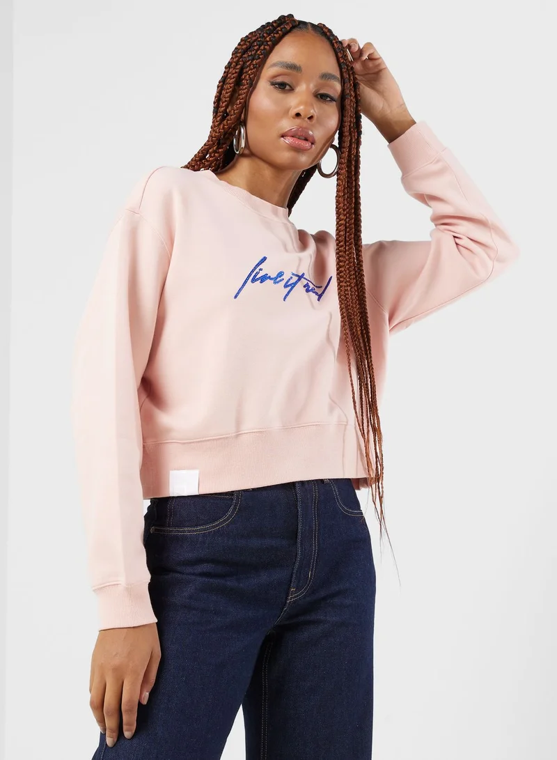 Logo Sweatshirt Pink