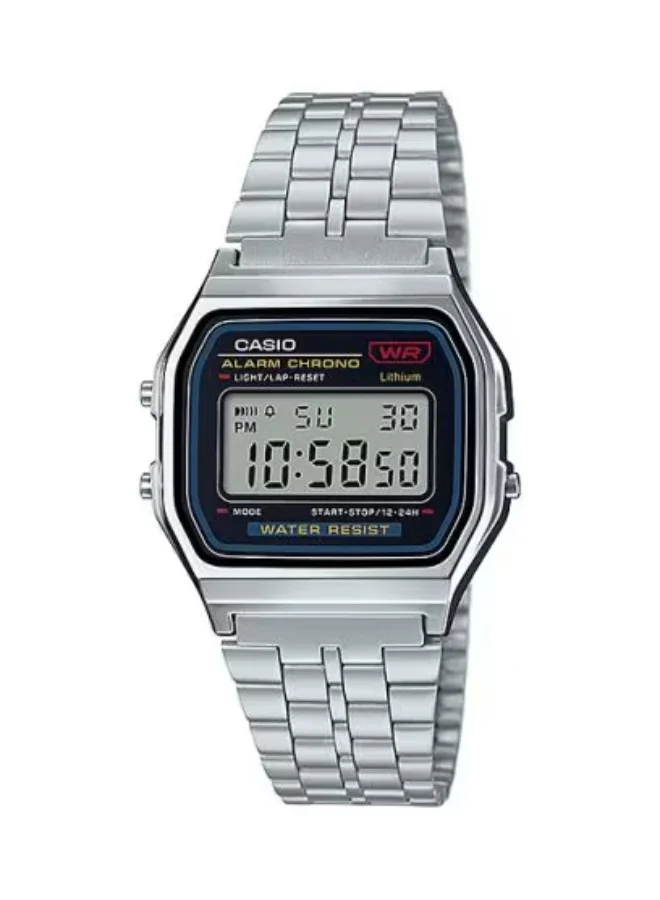 Unisex Stainless Steel Digital Watch A159W-N1DF - 33.2 mm