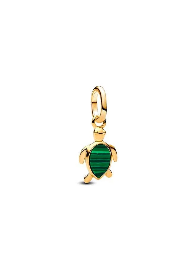 Mini Turtle Dangle Charm Green