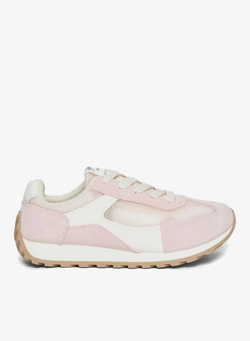 Women Pink Retro Style Sneakers