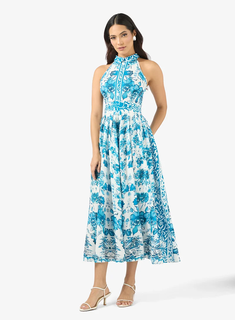 Monotone Printed Dress