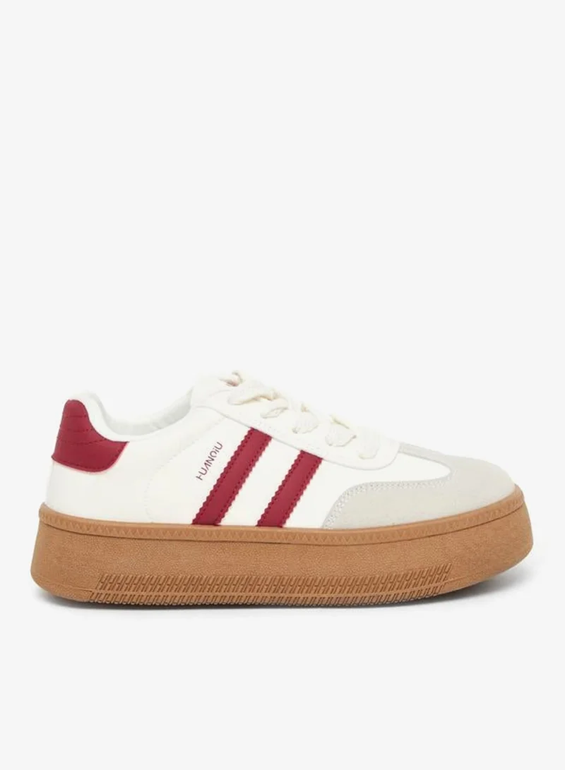 Women's Platform Sneakers Beige