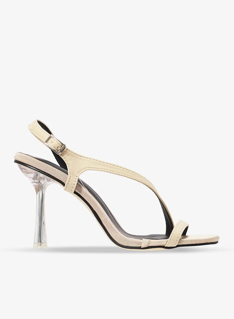 Heeled Sandals White