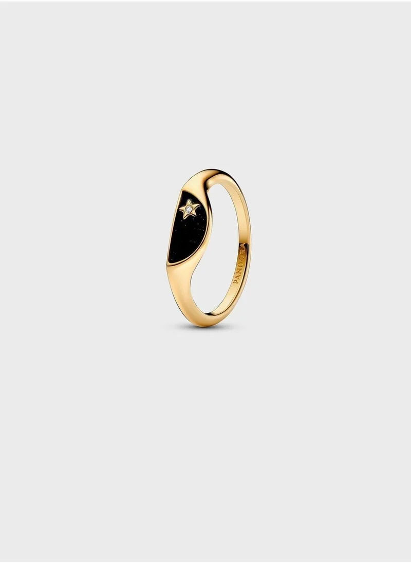 Pandora Me Halved Enamel Signet Ring