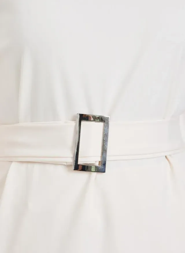 Belted Top and Wide Leg Trousers Set – image 3