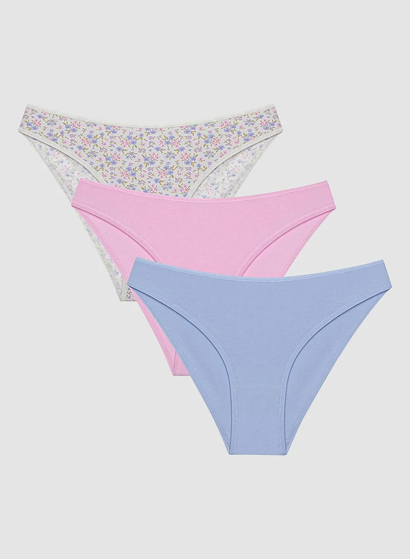 Daisy 3-Pack Briefs - Light Blue