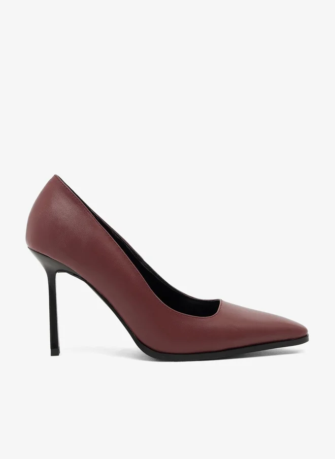Classic Stiletto Pumps Dark Red