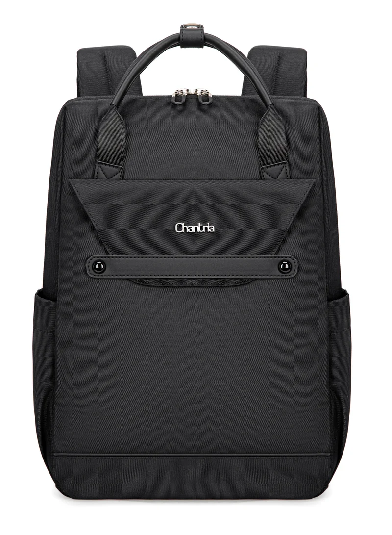 Women's Multifunctional Water Resistant Laptop Backpack - Black