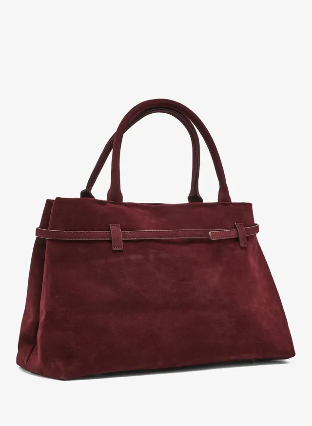 Buckle Suede Tote Bag – image 2