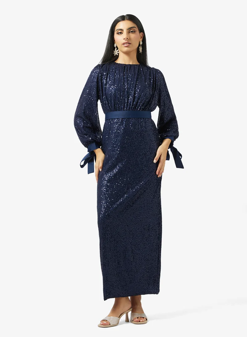 Shimmer A-Line Dress