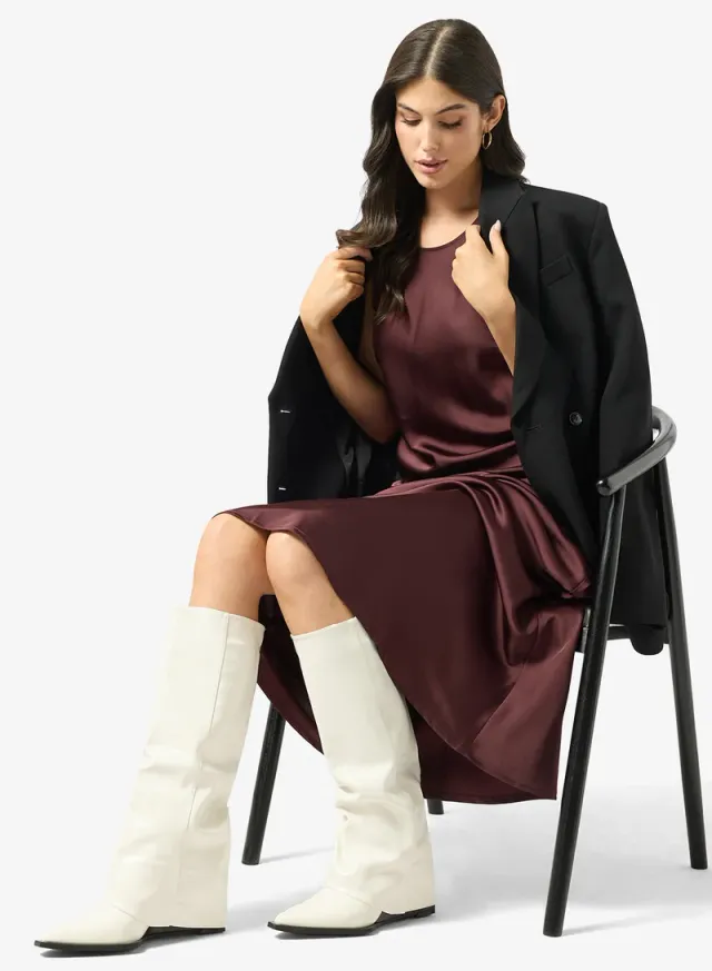 Pointed Toe Platform Knee-High Boots – image 5