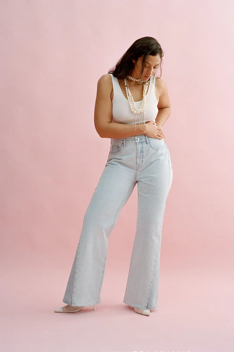 High-Rise Flared Jeans