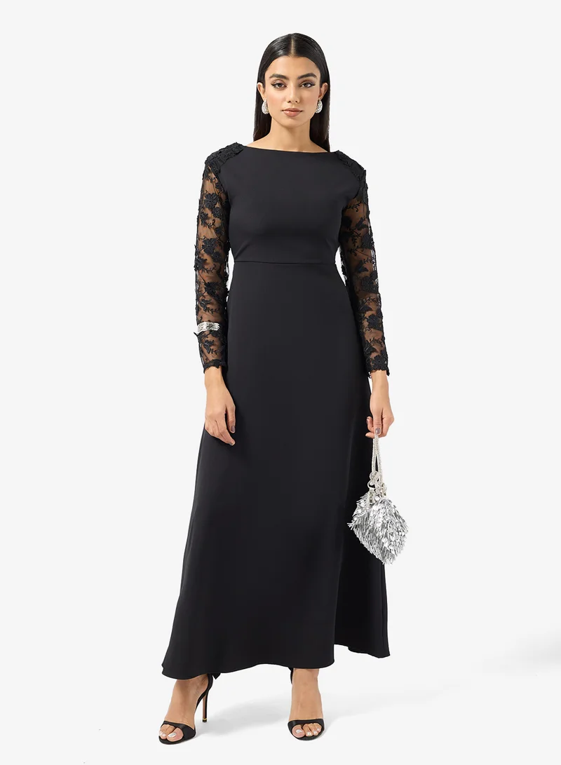 Embellished Sleeve Dress