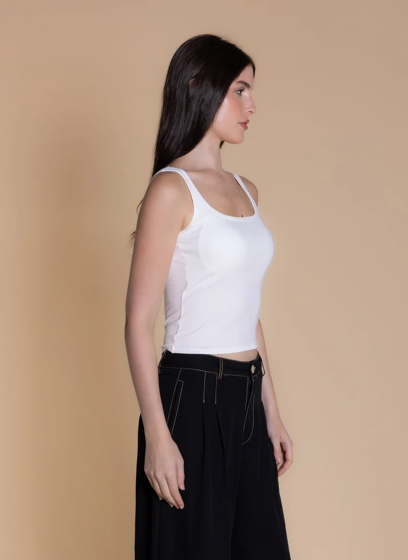 PADDED WIDE STRAP TOP