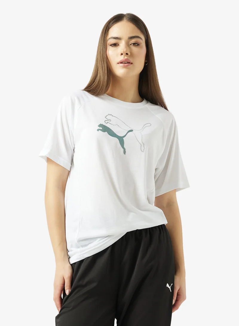 Evostripe Relaxed Graphic Tee White