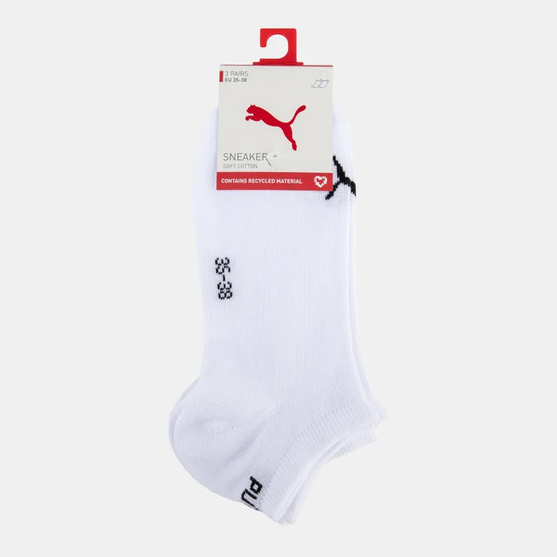 3-Pack Logo Socks White