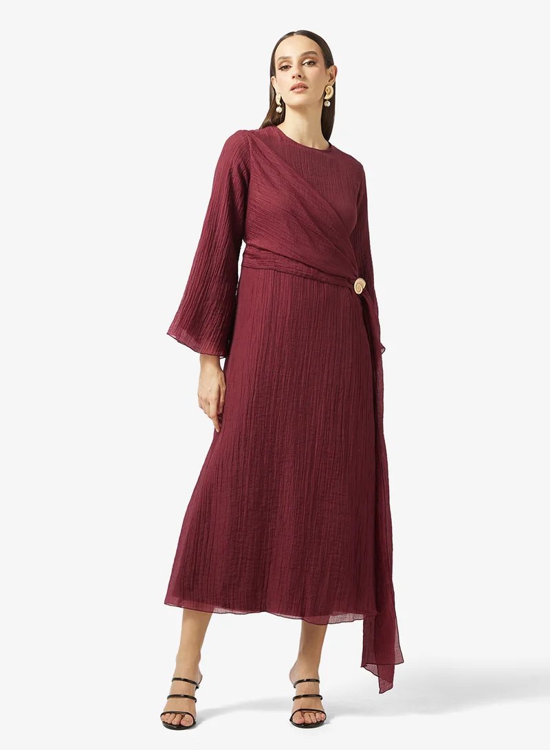 Elegant Draped Dress