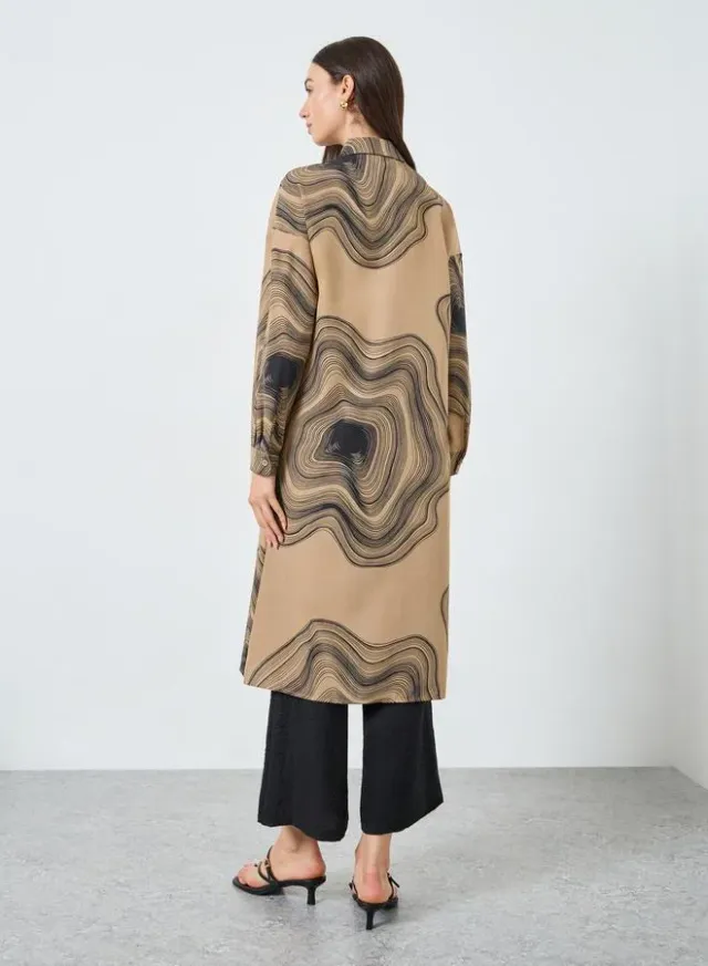 Marble Print Longline Co-ord Black – image 5