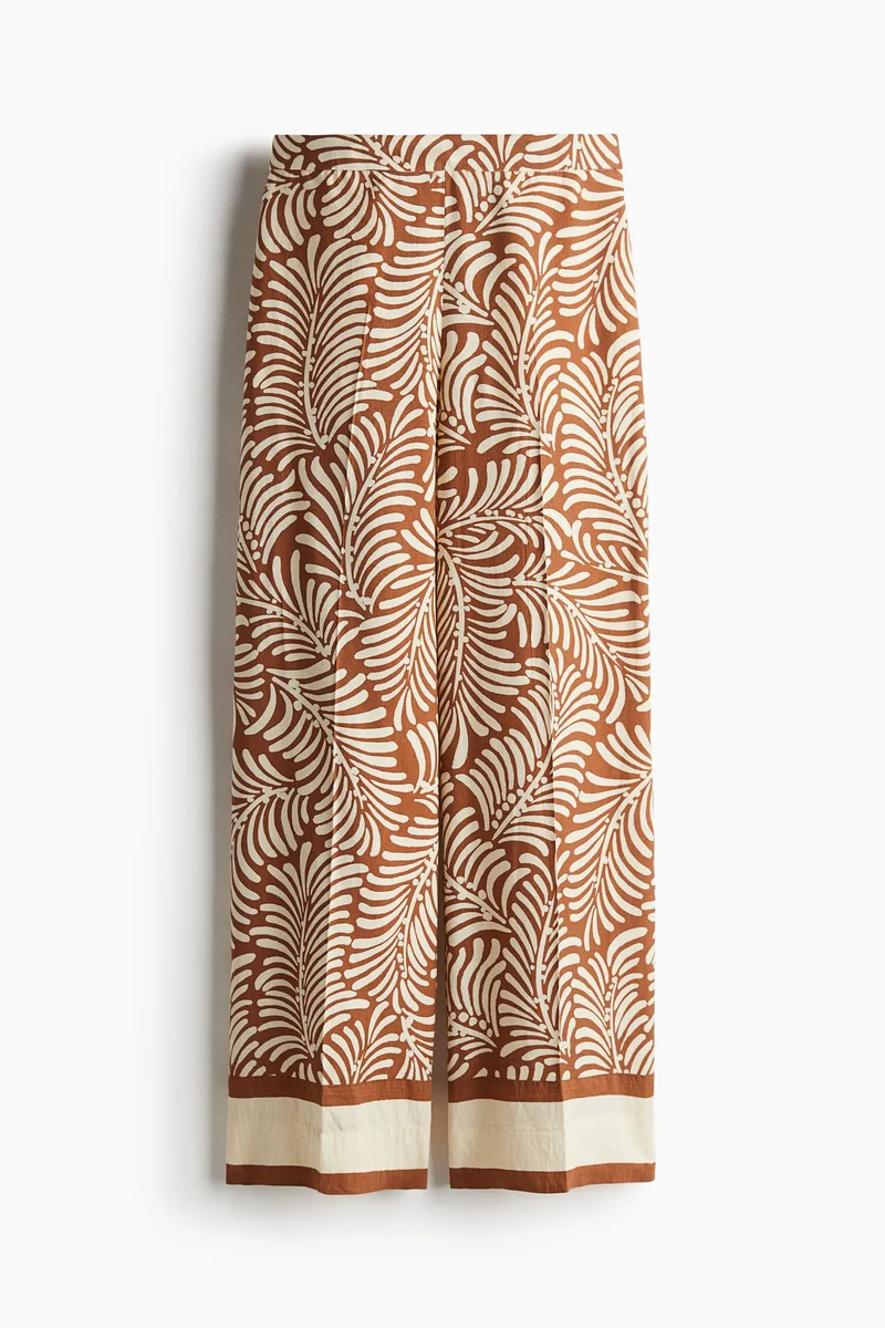 Wide Trousers Brown