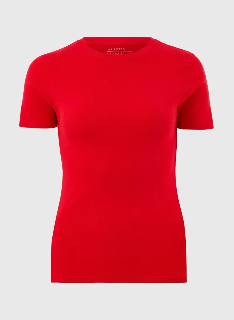 Fitted T-Shirt Red