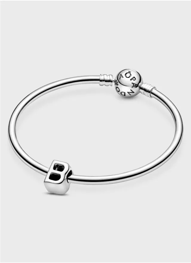 Pandora Sterling Silver Letter B Initial Charm – image 5