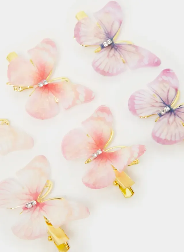 Set of 6 - Butterfly Hair Clips – image 4