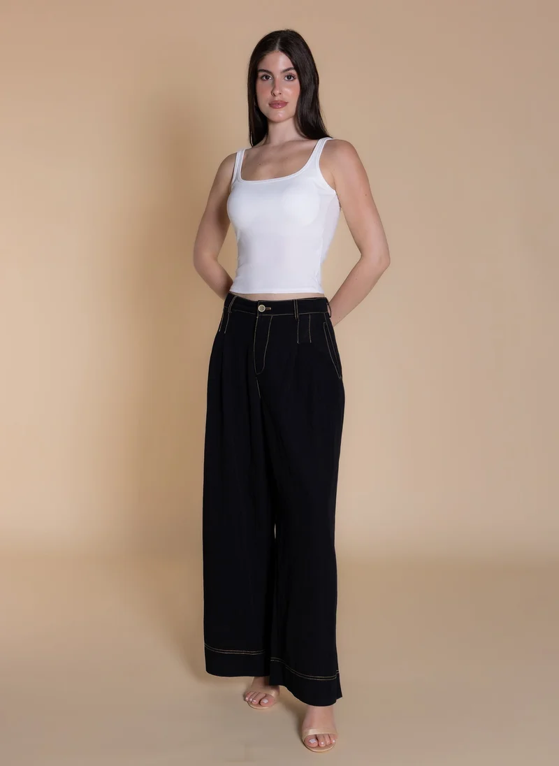 PADDED WIDE STRAP TOP