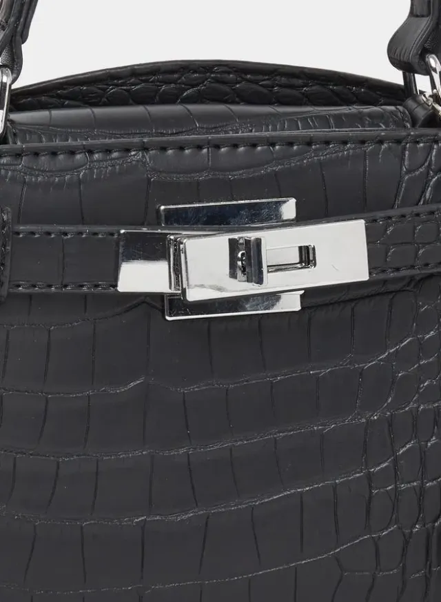 Metal Heart Drop Accent Handbag – image 4