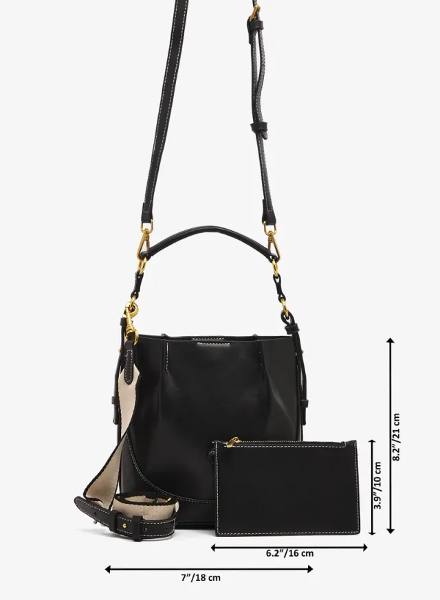 Bucket Bag with Coin Purse Gold – image 6