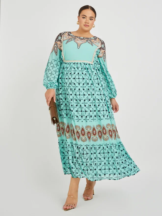 Floral Printed Maxi Dress