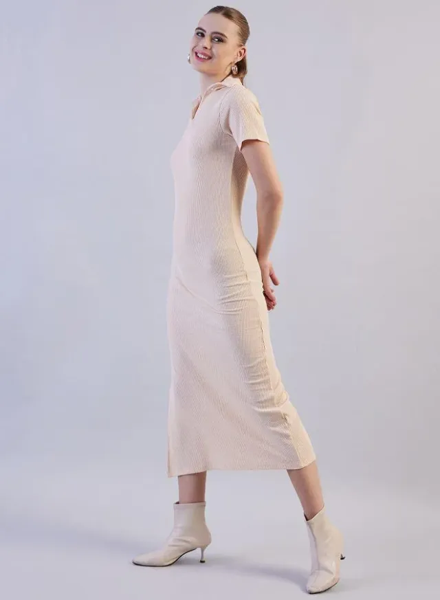 Women's Fitted Long Polo Dress – image 3