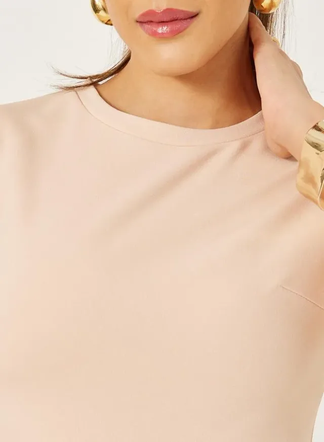 Lilac Floral Fit & Flare Midi Dress with Long Sleeves – image 4