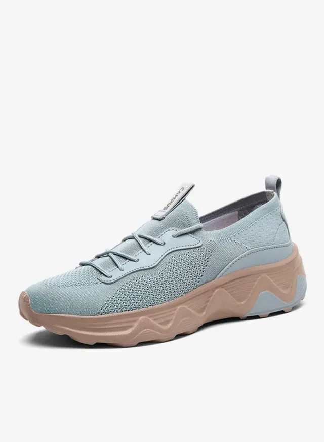 Women's Patterned Sole Low Top Sneakers – image 2