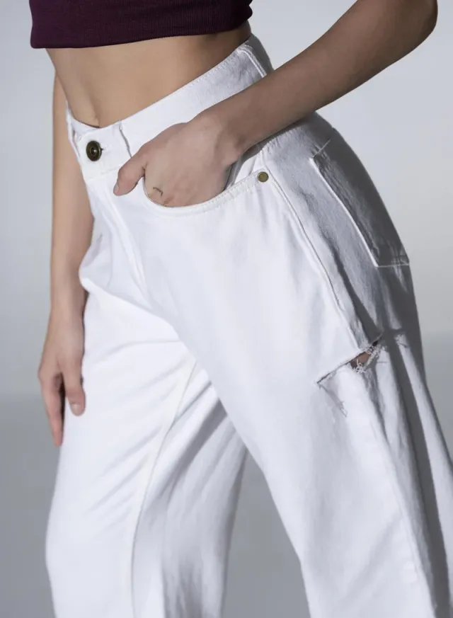 Women's Off-White Jeans White – image 4
