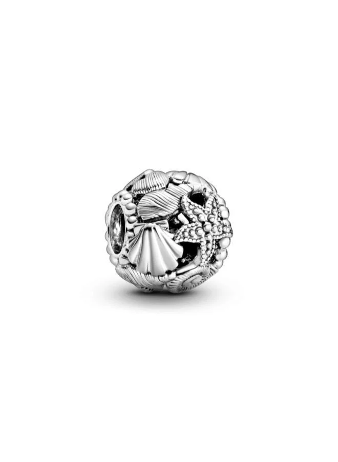 Starfish & Shells Openwork Heart Charm