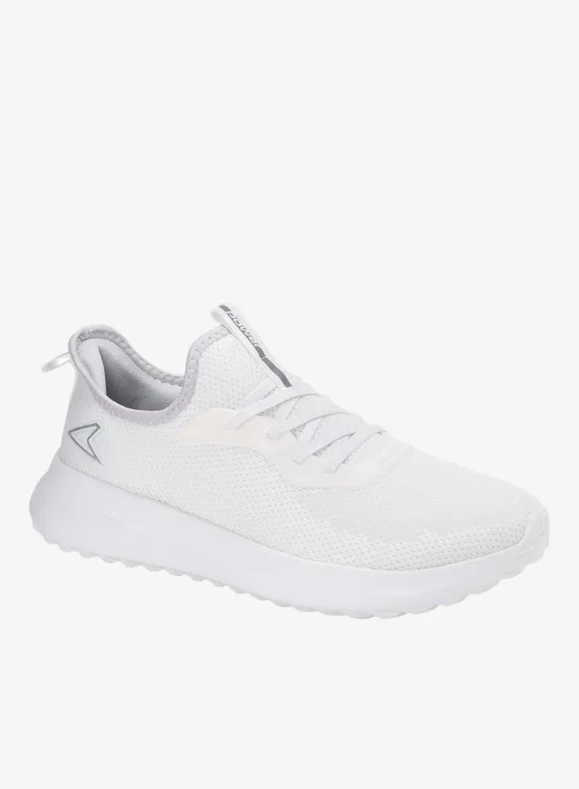Casual Flat Lace-Up Sneakers White – image 2