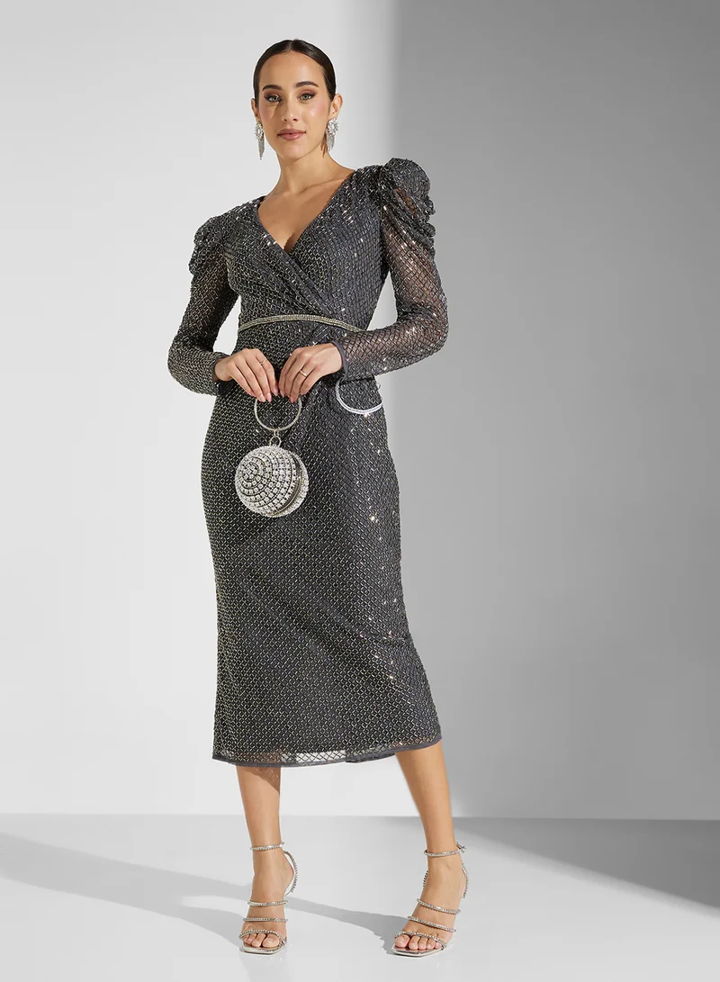 Sequin Sheath Dress