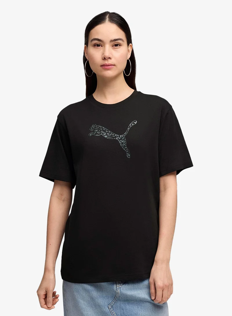 Relaxed Graphic T-Shirt Black