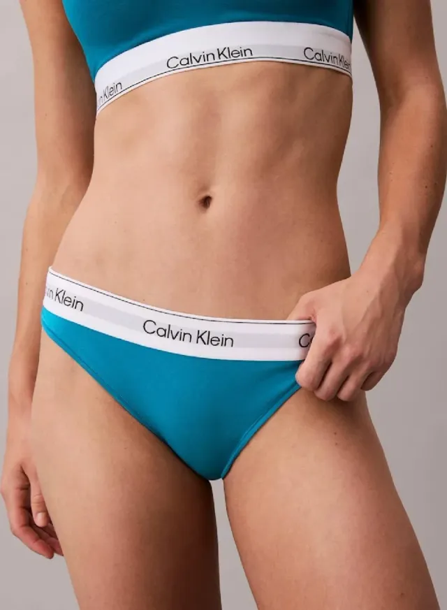 Calvin Klein Women's Bikini Briefs - White - Cotton Modal Elastane – image 6
