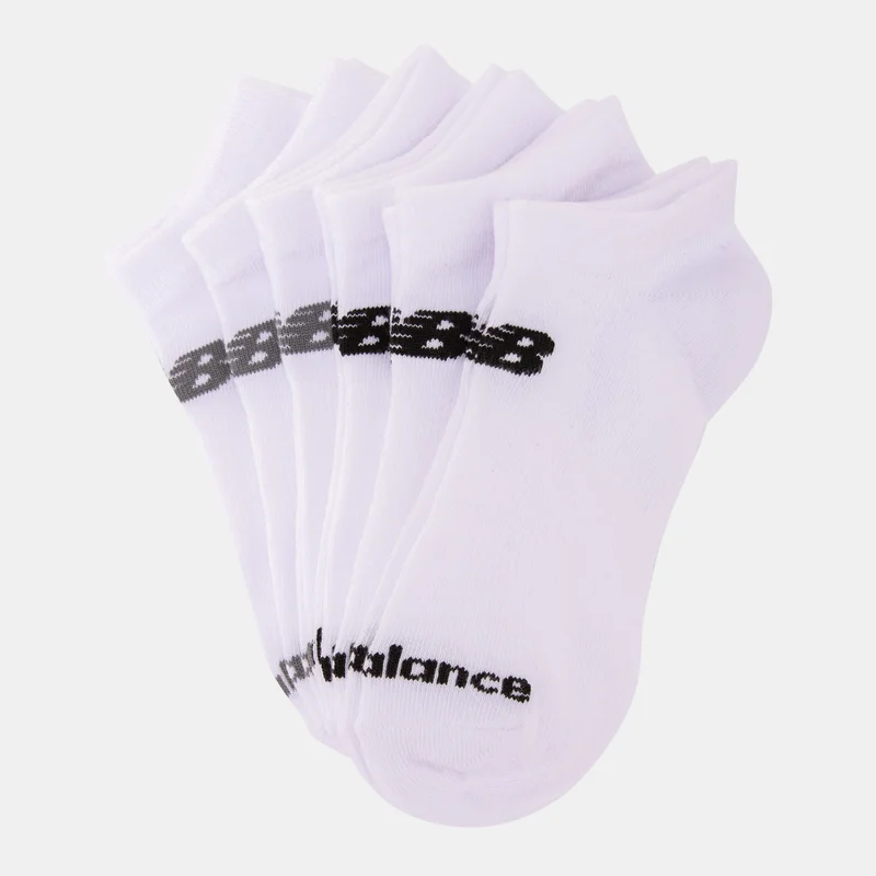 Everyday Lightweight No-Show Socks 6-Pack White