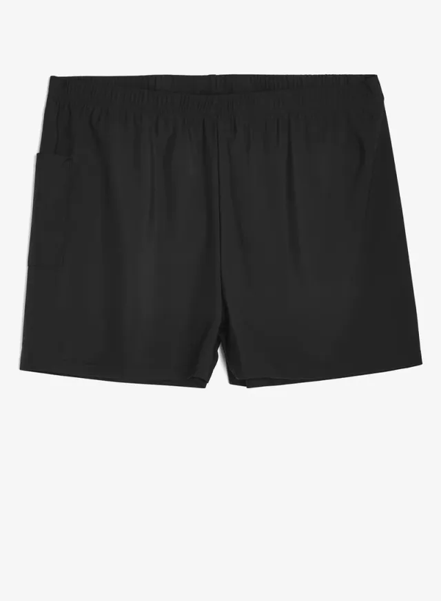 Black Ruched Top and Short Set for Women – image 6