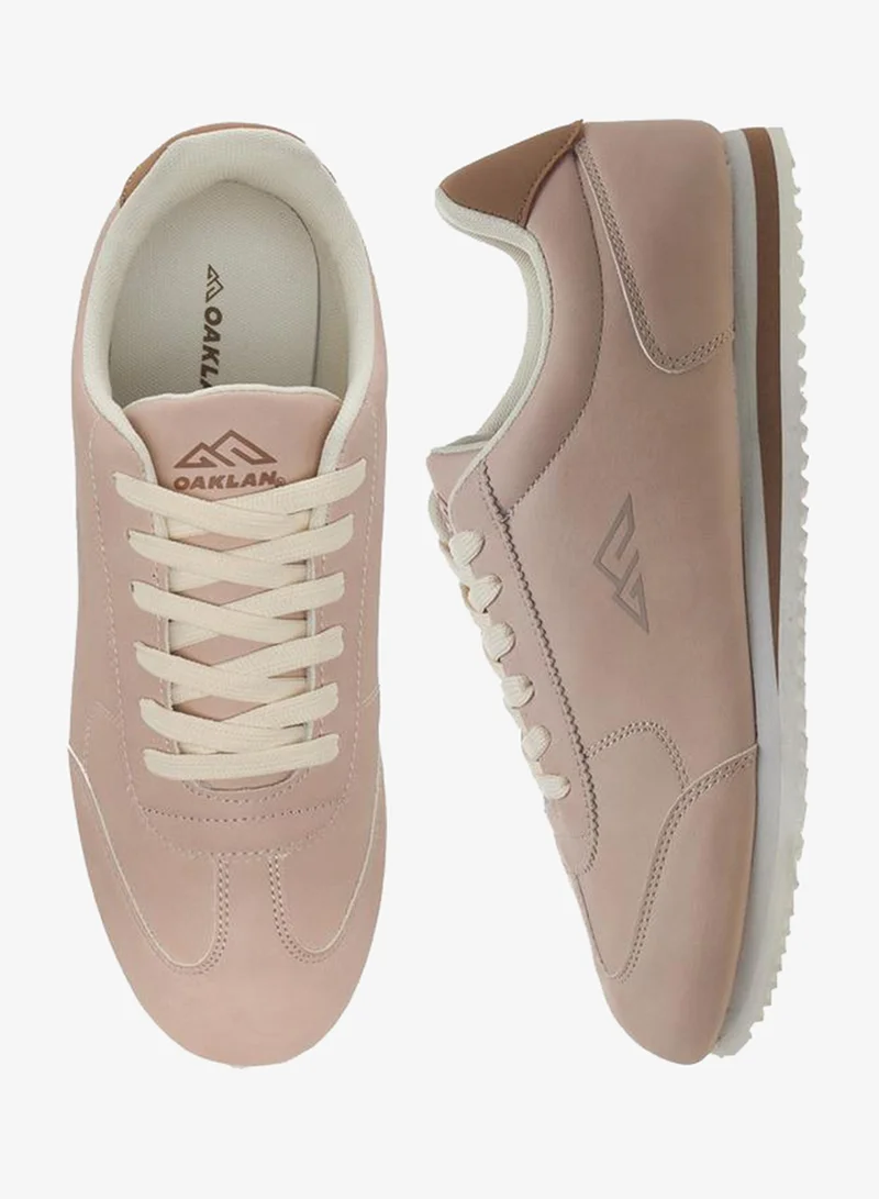 Women's Lace-Up Sports Shoes Beige