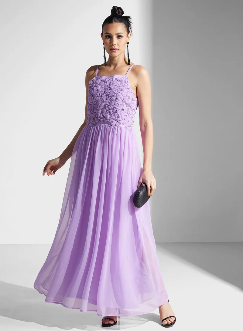 Embellished Bodice Formal Gown