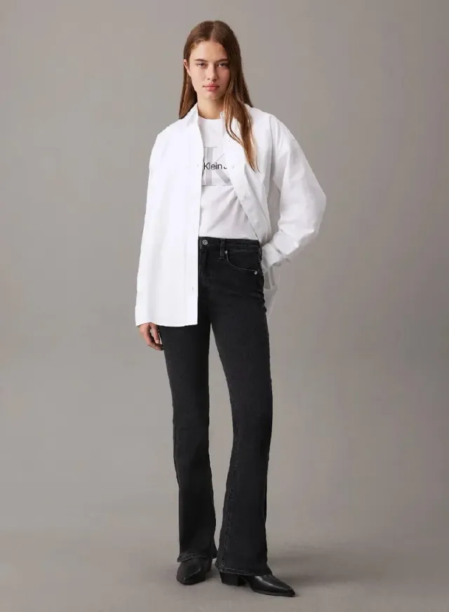 Skinny Bootcut Jeans Charcoal – image 4