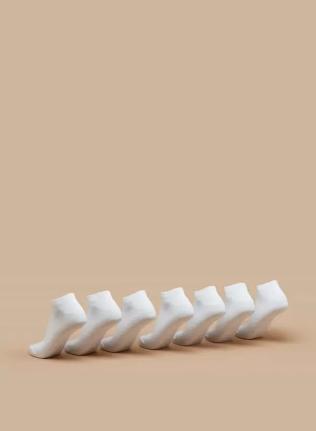 Women's Solid Ankle Socks - Pack of 7 – image 2