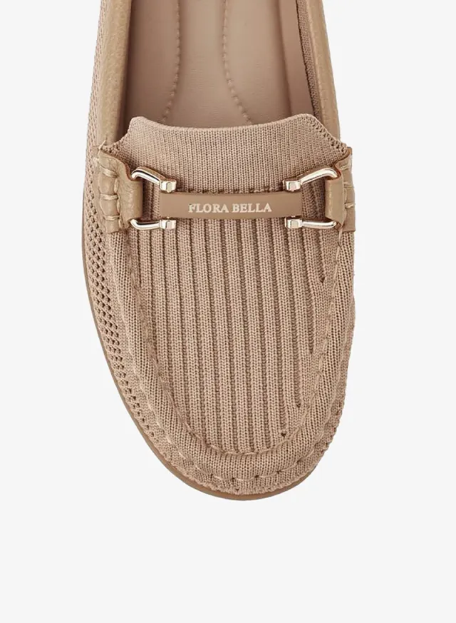 Women's Textile Wedge Heel Moccasins with Metallic Accent – image 5