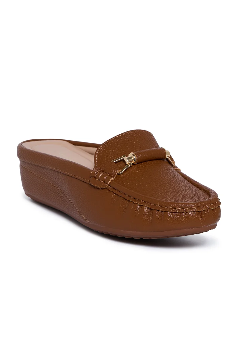 Geoomnii Women's Slip-On Ballet Flats Brown