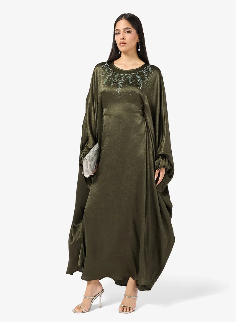 Women's Embellished Kaftan Dress