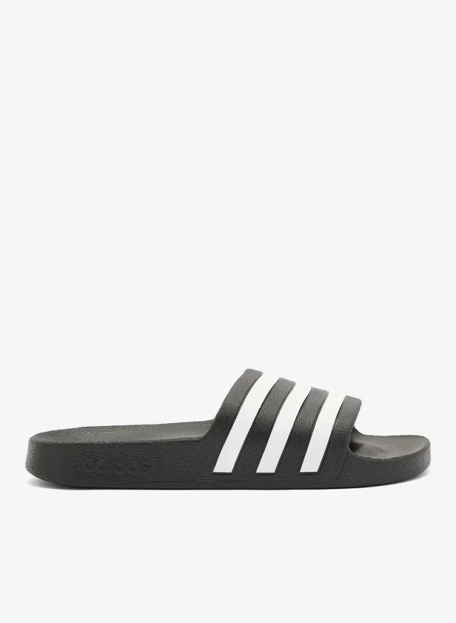 Adilette Aqua Slides Black