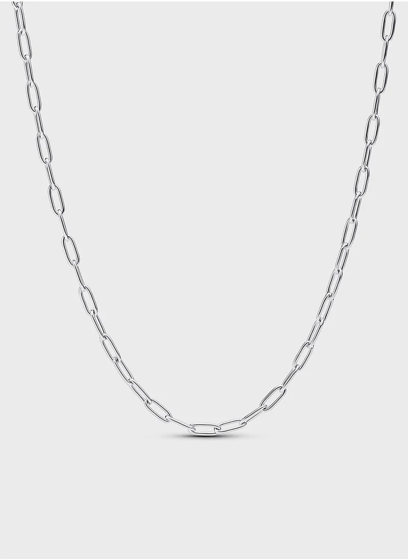 Sterling Silver Link Necklace Silver